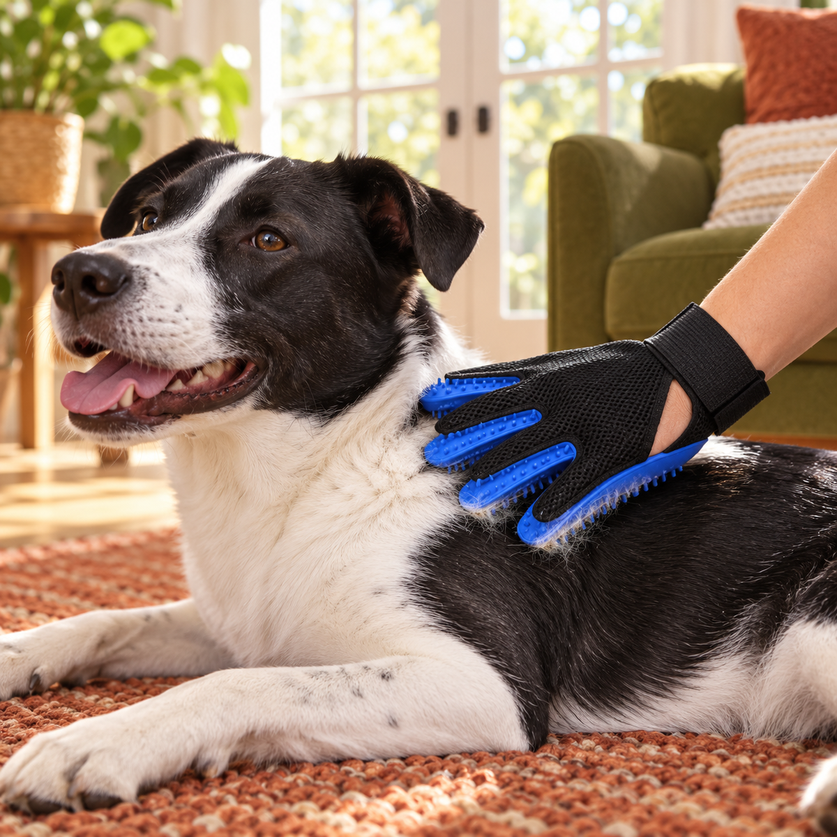 Silicone Pet Grooming Glove for Dogs and Cats