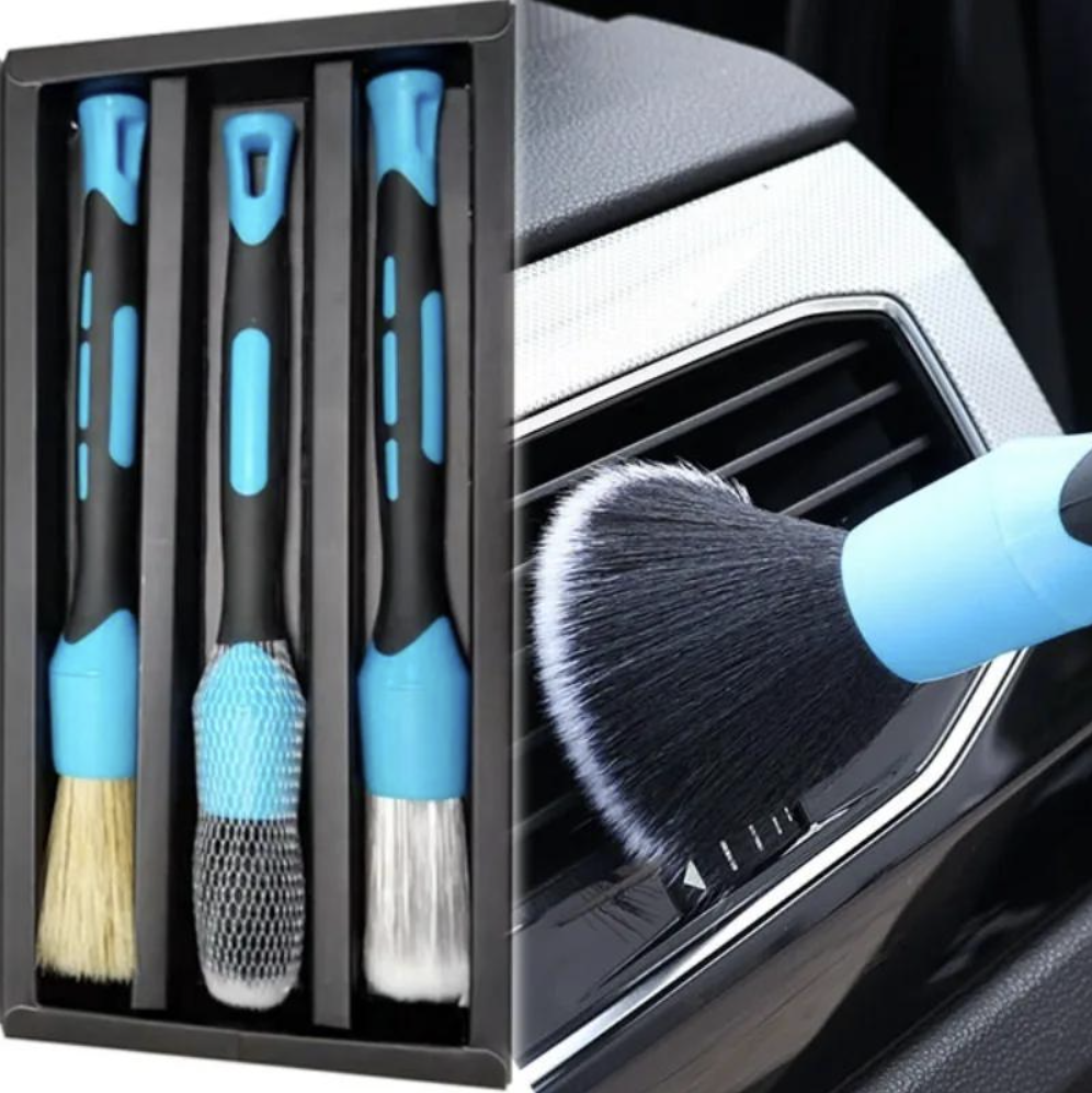 Car Detailing Brush Set 3 Piece
