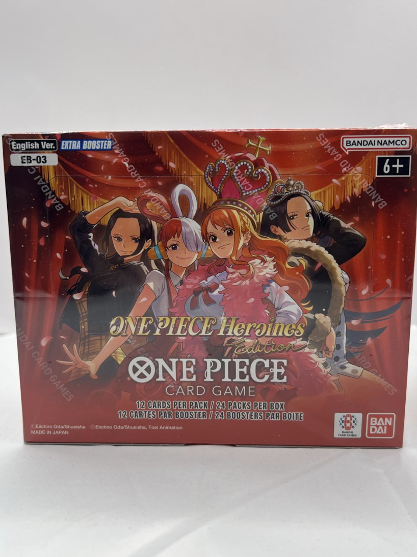 One Piece EB03 Heroines Edition Booster Box - 24 Packs, Factory Sealed