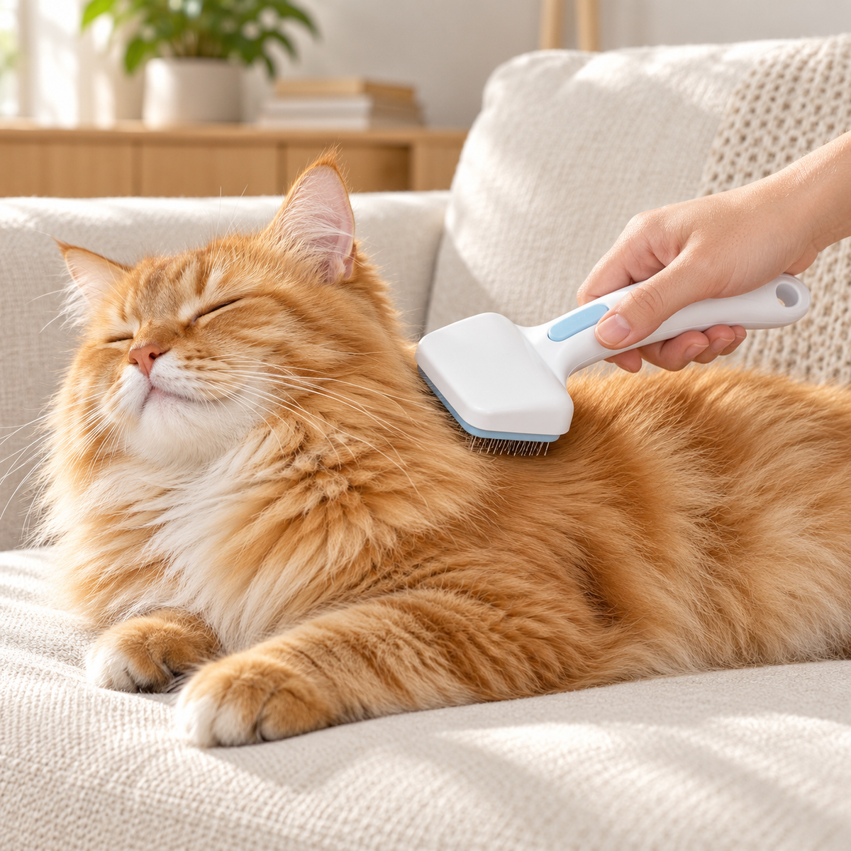 Self Cleaning Pet Slicker Brush