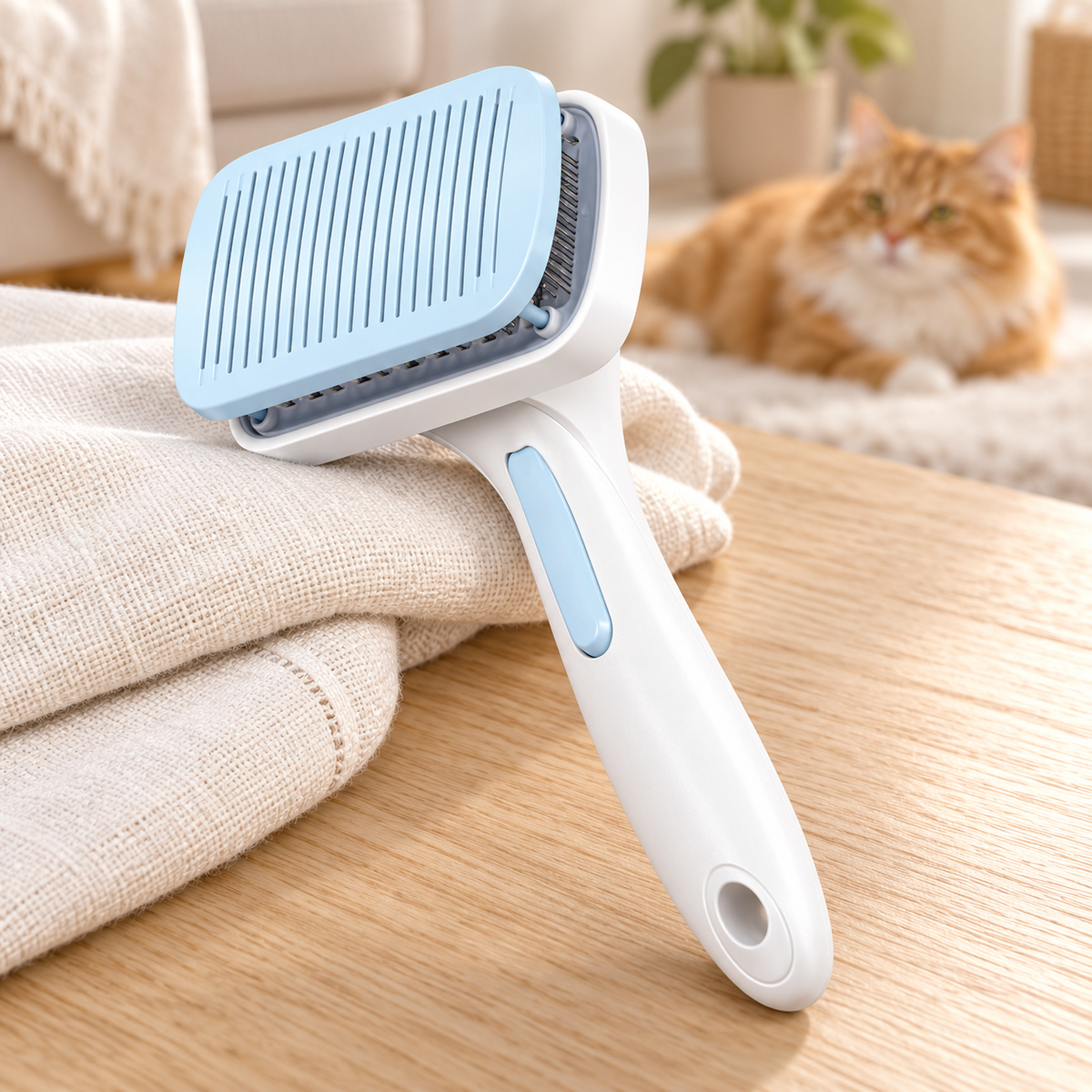 Self Cleaning Pet Slicker Brush