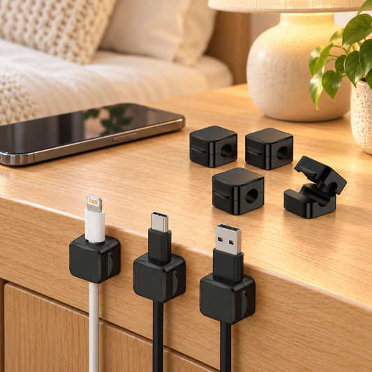 Magnetic Cable Clips 7 Pack for Desk and Charging Cable Organisation