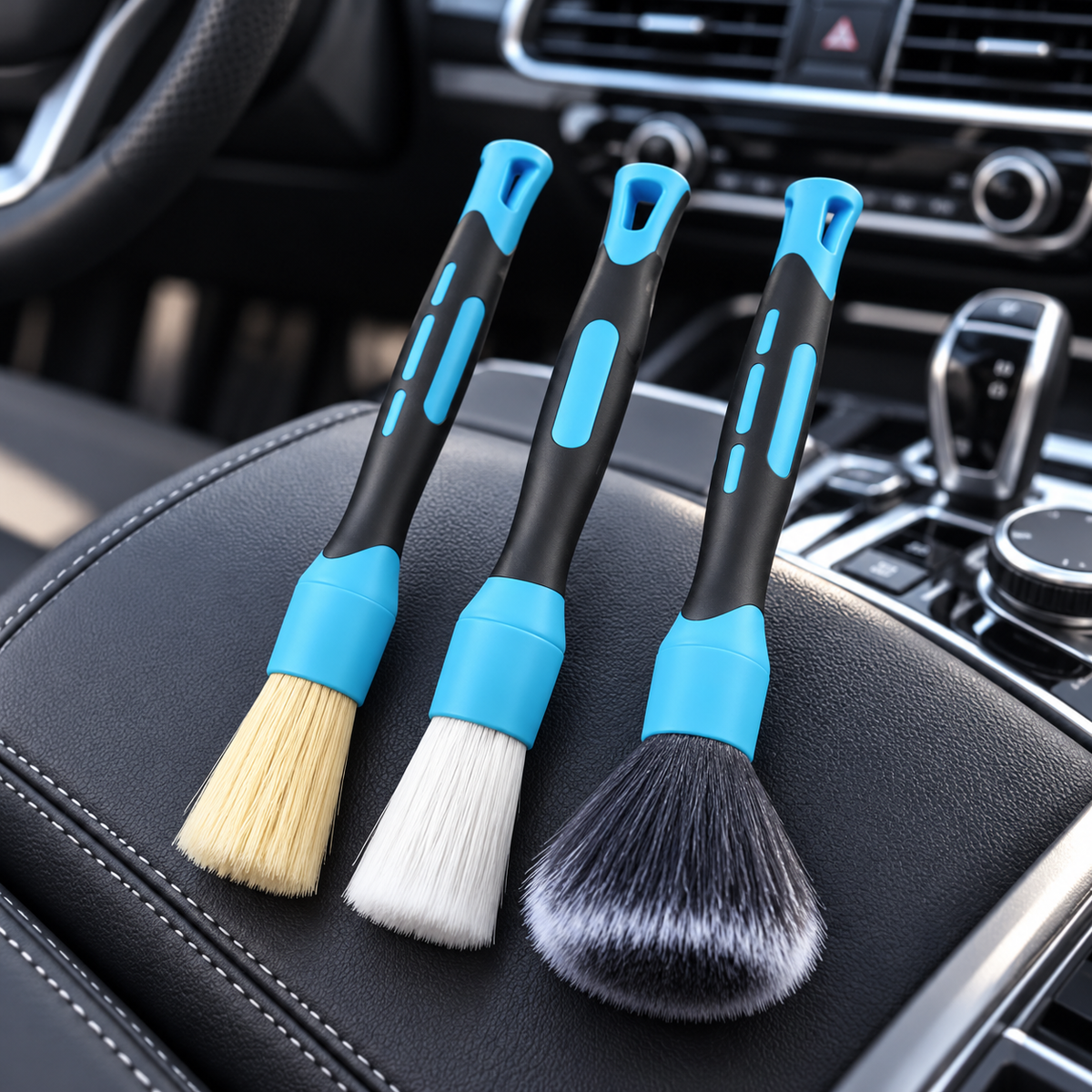 Car Detailing Brush Set 3 Piece