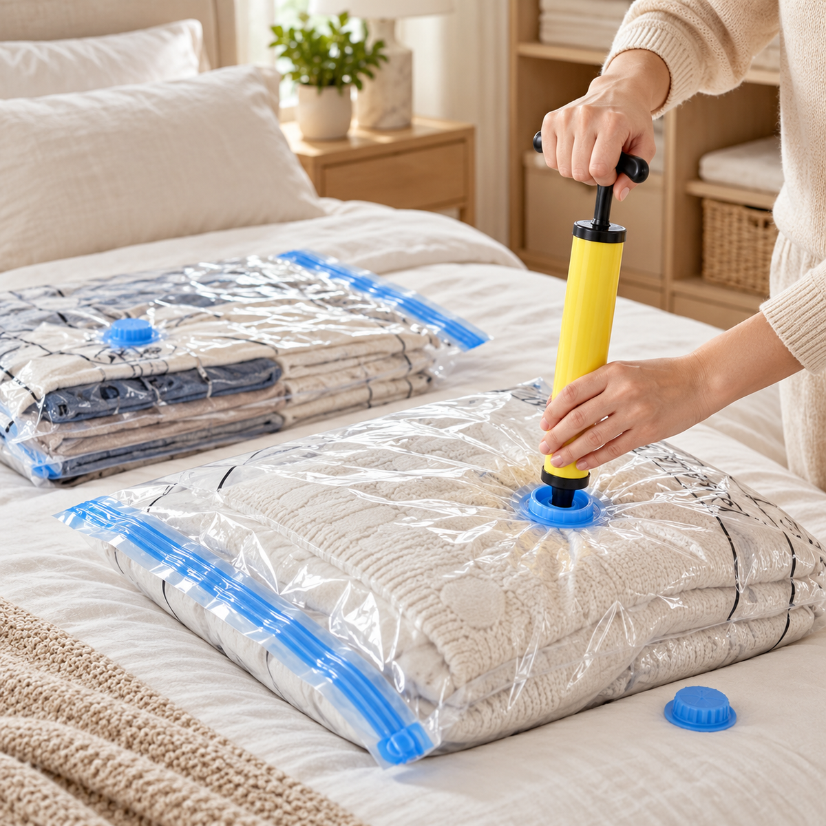 Vacuum Storage Bags 20 Pack with Hand Pump