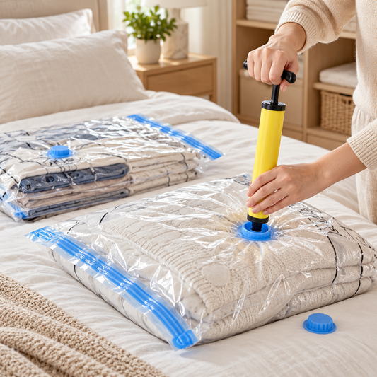 Vacuum Storage Bags 20 Pack with Hand Pump